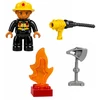 Lean Toys Gaisrininko rinkinys, raudona ir geltona