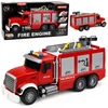 Lean Toys Žaislinis gaisrinis automobilis su ištraukiamomis kopėčiomis ir vandens purškimo funkcija, raudonas ir baltas, 36 x 16 x 11 cm