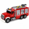 Lean Toys Žaislinis gaisrinis automobilis su ištraukiamomis kopėčiomis ir vandens purškimo funkcija, raudonas ir baltas, 36 x 16 x 11 cm