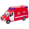 Lean Toys Gaisrinė su šviesomis, garsais, atsidarančiomis durimis