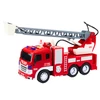 Lean Toys Gaisrinis automobilis su strėle 1:16, šviesos, garsai, vandens purkštuvas