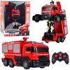 Lean Toys Gaisrininko robotas žaislas 2-in-1 su nuotoliniu valdymu