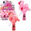Lean Toys Rankinis ventiliatorius Flamingo, šviesiai ir tamsiai rožinis, 16 cm
