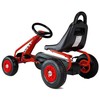 Lean Toys G201 Pedal Gokart Raudona