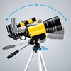 Lean Toys Teleskop Astronomiczny Dla Dzieci Statyw Geltonas Powiększenie 150x