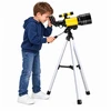 Lean Toys Teleskop Astronomiczny Dla Dzieci Statyw Geltonas Powiększenie 150x