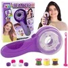 Lean Toys Plaukų pynimo rinkinys su pynimo mašinėle, siūlais ir gumelėmis