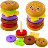 Lean Toys Dėlionė vaikams 7 dalių burgerio tema
