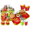 Lean Toys Žaidimų rinkinys su hamburgeriais ir gruzdintomis bulvytėmis