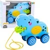 Lean Toys Interaktyvus tempiamas hipopotamas su garsais