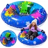 Lean Toys Koło Dmuchane Do Zjazdów Na Śniegu Opona Snow Tube Kolorowa 85 cm