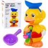 Lean Toys Vonios žaislas antis su malūnėliu