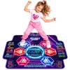 Lean Toys Interaktyvus šokių kilimėlis su Bluetooth ir LED apšvietimu, violetinis, 100 x 89 cm