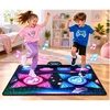 Lean Toys Interaktyvus šokių kilimėlis dviem žaidėjams su LED apšvietimu ir muzika, įvairiaspalvis, 120 x 95 cm