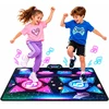 Lean Toys Interaktyvus šokių kilimėlis dviem žaidėjams su LED apšvietimu ir muzika, įvairiaspalvis, 120 x 95 cm