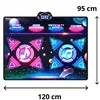 Lean Toys Interaktyvus šokių kilimėlis dviem žaidėjams su LED apšvietimu ir muzika, įvairiaspalvis, 120 x 95 cm