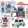 Lean Toys Interaktyvi degalinė su automobiliu