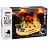 Lean Toys Interactive Manual Arcade Track with Dinosaurs 8 Challenges Vehicles