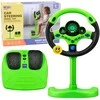 Lean Toys Interaktyvus vairas su pedalais žalias