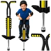 Lean Toys Pogo lazda geltona