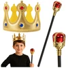 Lean Toys Karūnos ir skepetro rinkinys auksinis