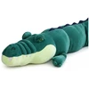 Lean Toys Pliušinis krokodilas, tamsiai žalias, 150 × 25 × 25 cm