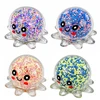 Lean Toys Gniotek Sensoryczny Ośmiorniczka Kulki Antystresowy Świecący 8,5 cm