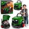 Lean Toys Žaislinis traktorius su ardoma variklio dalimi ir šviesos bei garso efektais, žalias ir juodas, 41,8 × 34,5 × 43,5 cm