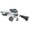 Lean Toys Baterijomis varomas M416 vandens pistoletas su 1350 ml rezervuarais