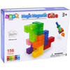 Lean Toys Magnetinės kaladėlės - kūrybiniai kubeliai, 9 vnt.