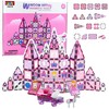 Lean Toys Magnetinis konstruktorius 126 detalių su vitražo blokais