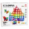 Lean Toys Magnetinės kaladėlės 100 vnt.