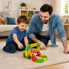Lean Toys Magnetinė trasa su elektriniu traukiniu 67 vnt.