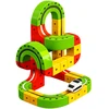 Lean Toys Magnetinė trasa su elektriniu traukiniu 67 vnt.
