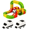 Lean Toys Magnetinė trasa su elektriniu traukiniu 67 vnt.