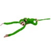 Lean Toys Žaislinė beždžionėlė su mažyliu, 90 cm, žalia