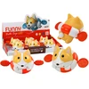 Lean Toys Mechaninis vonios žaislas lapė su ratu