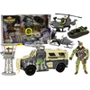 Lean Toys Karinis žaislų rinkinys su transporto priemonėmis ir kareiviais