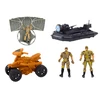 Lean Toys Karinis žaislų rinkinys su tanku, sraigtasparniu ir parašiutininku