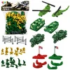 Lean Toys Kareivėlių figūrėlių rinkinys su transporto priemonėmis, 121 vnt.