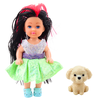 Lean Toys Lėlės Su Suknele Ir Šuneliu Rinkinys 12 cm