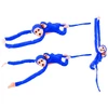 Lean Toys Pliušinis žaislas - mėlyna beždžionė su mažyliu, 70 cm