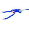 Lean Toys Pliušinis žaislas - mėlyna beždžionė su mažyliu, 70 cm