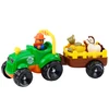 Lean Toys Vaikiškas traktorius su priekaba ir gyvūnų figūrėlėmis
