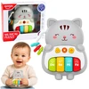 Lean Toys Musical Toy Kitten Piano Educational For Toddlers Melodies Sounds