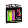 Lean Toys Neoninis veido piešimo rinkinys su 6 fluorescenciniais markeriais