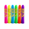 Lean Toys Neoninis veido piešimo rinkinys su 6 fluorescenciniais markeriais