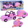 Lean Toys Visureigis su kemperiu rožinis