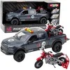 Lean Toys Žaislinis pikapas su motociklu, šviesomis ir garsais, 33.5 cm
