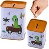 Lean Toys Metalinis taupyklės dinozauras automobilyje 11x8 cm